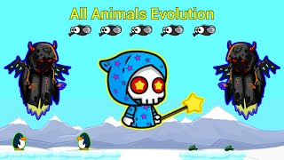 A to Z All Animals Evolution And The Epic Star Guardian Reaper (EvoWorld.io)