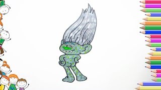 Learn how to draw for kids a Guy Diamond from Trolls step by step - drawing for kids