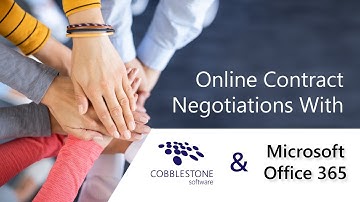 CobbleStone® Online Contract Negotiations with Microsoft Office 365 | CobbleStone Software