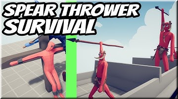 Who Can Survive?! 10x SPEAR THROWER vs EVERY UNIT 10v1 #2 - Totally Accurate Battle Simulator TABS
