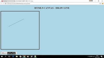 HTML5 CANVAS - PART 5 - DRAW LINES