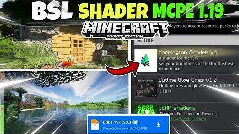 BSL Shader For Mcpe 1.19+|| Finally BSL Shader🔥 For Minecraft Pocket Edition 🥰||Best Shader For Mcpe