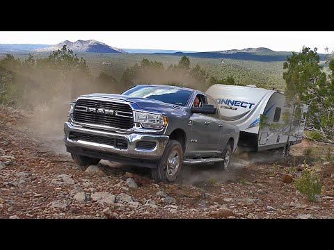 DO WE MAKE IT?! – BRAND NEW 30ft. Camper Trailer UP A MOUNTAIN to THE OFF GRID PROPERTY