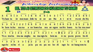 BUKU ENDE HKBP NO 725 | AI SITIRUON DO HULEHON TU HAMU | GONDANG STYLE | NOT ANGKA | KARAOKE |