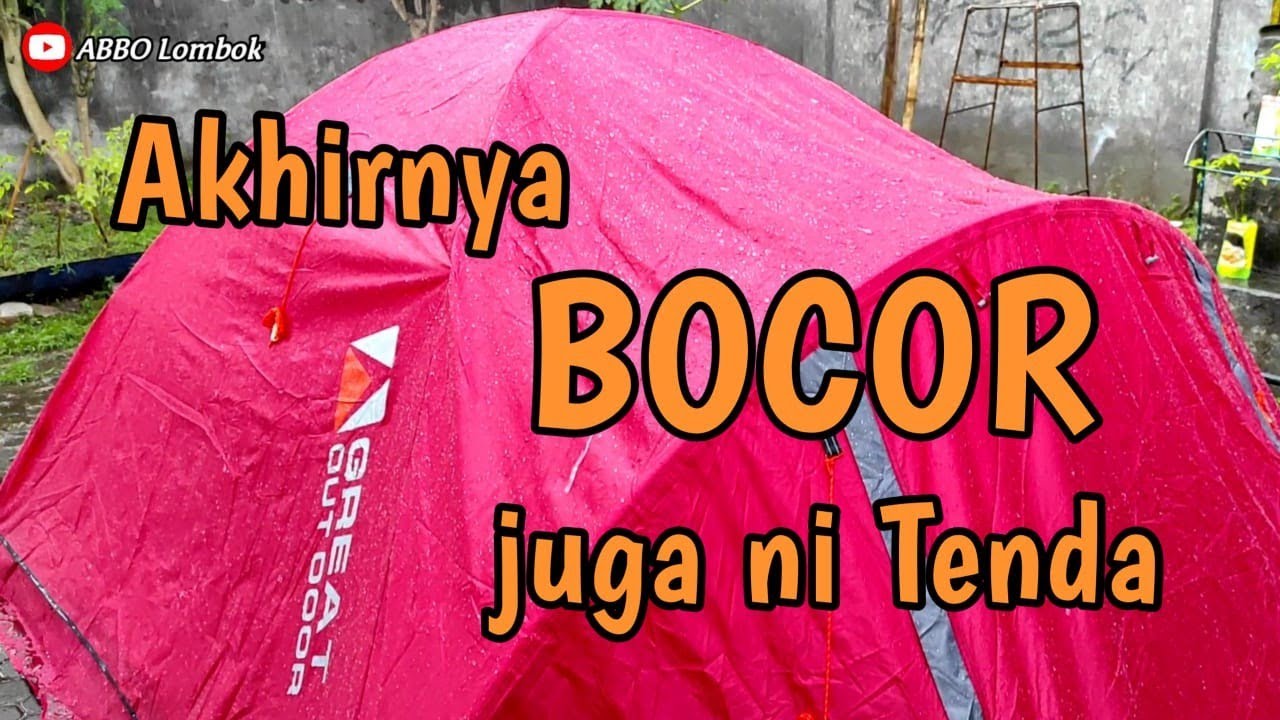 Tenda Great Outdoor java 4 Light | Review saat hujan deras melanda ...