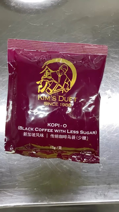 Kim’s Duet Kopi-O (Black coffee ☕️ with less sugar)