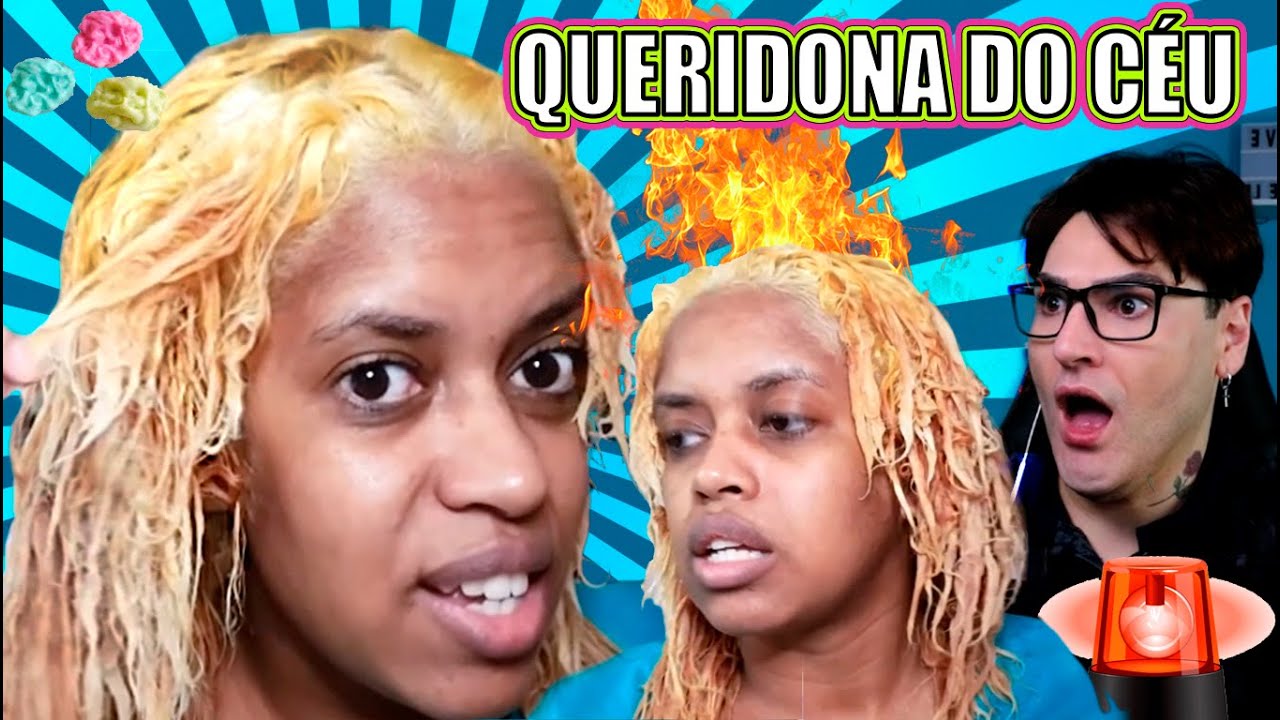 ELA DESCOLORIU O CABELO COM LANZA | NÃO O PÊ (LANZA RESTART) MAS O PÓ DESCOLORANTE | ELA É RICA!