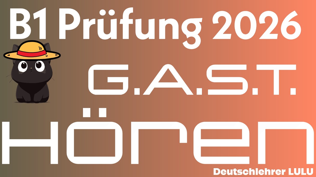 B1 Hören | Prüfung DTZ 2026 | Übung mit Lösungen | Teil 1-4 | #3