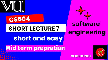 Cs504 short lecture 7 #foryou #pleasesubscribe #softwareengineering #cs504