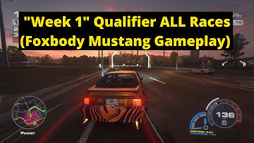 Need For Speed: Unbound "Week 1" Qualifier ALL Races & Cutscenes (Ford Mustang Foxbody Gameplay)