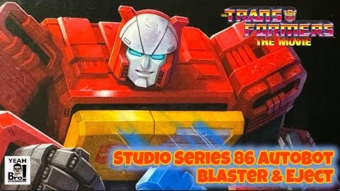 Transformers Studio Series 86 Autobot Blaster & Eject 4K Video Review. A Great update!