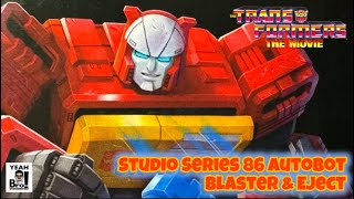 Transformers Studio Series 86 Autobot Blaster & Eject 4K Video Review. A Great update!