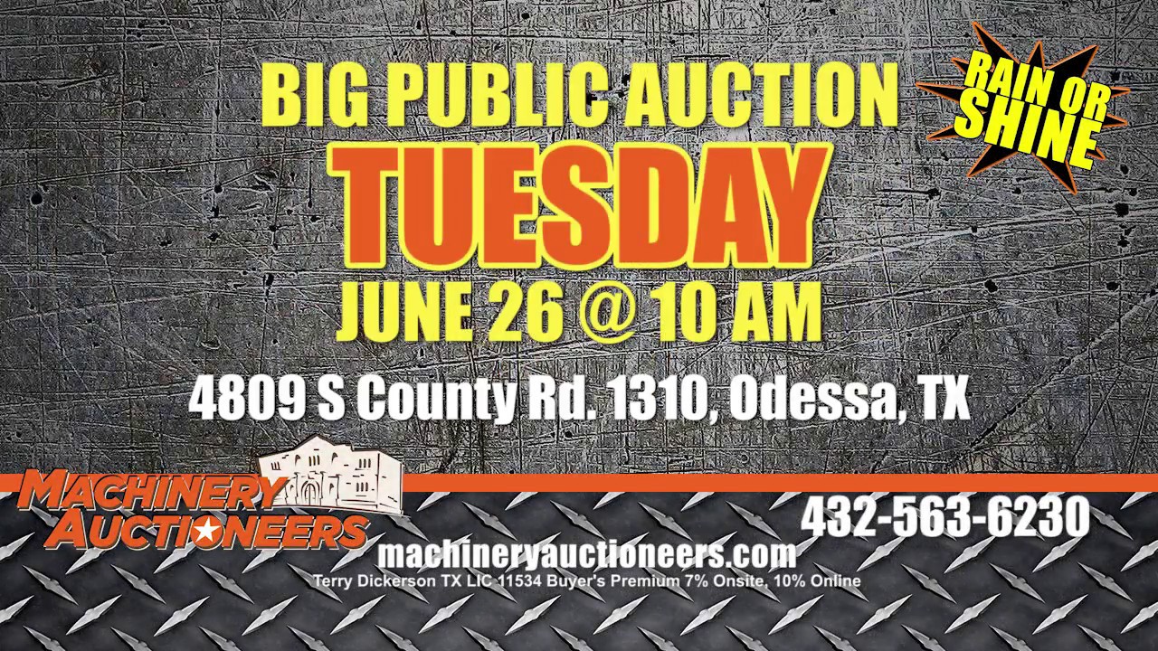 Odessa Big Public Auction June 26th 10am YouTube