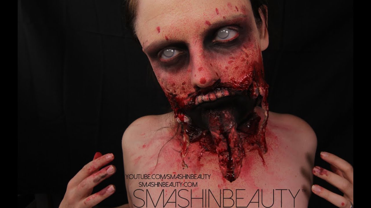 Exploded Face Halloween SFX Makeup Tutorial 2018 SMASHINBEAUTY