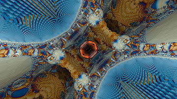 Animation of the Pseudo-Kleinian Menger fractal
