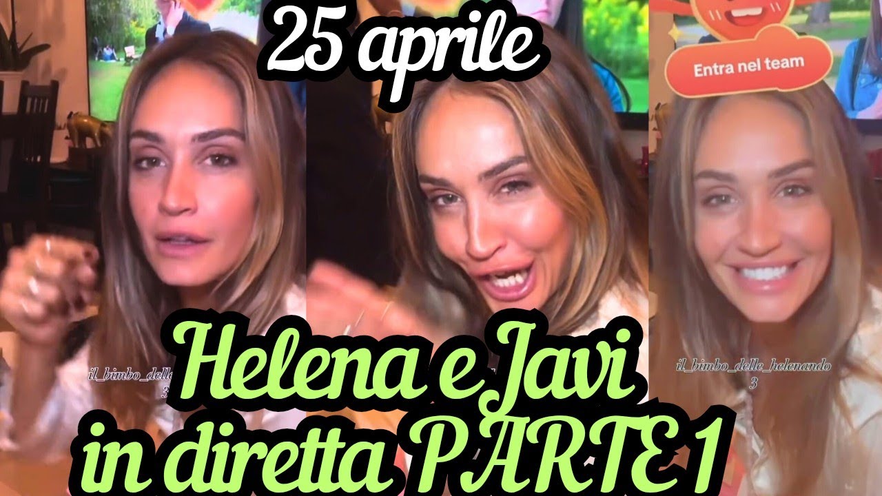 HELENA PRESTES e JAVIER MARTINEZ in diretta video: stanno ancora insieme ❤️❤️