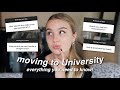 Moving to University Q&A | everything you need to know as a first year