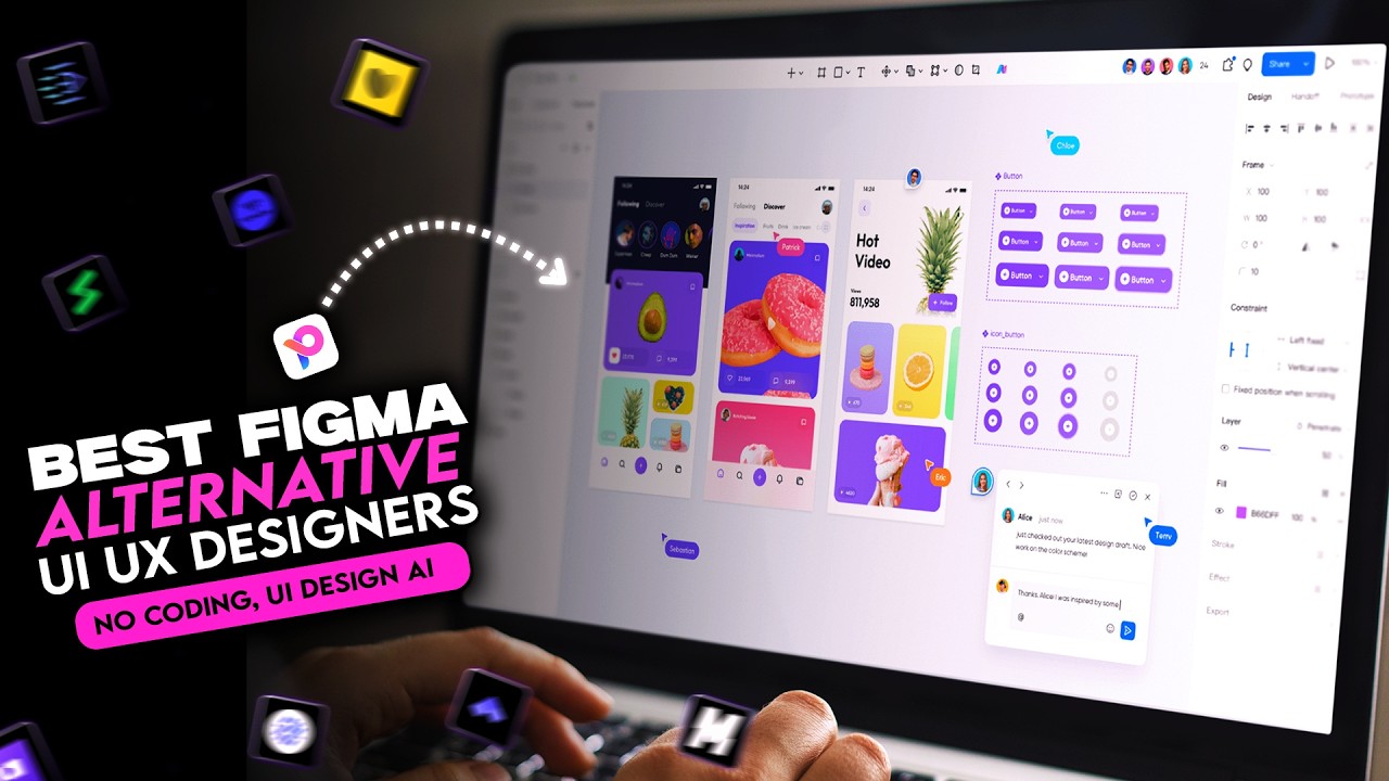 BEST Free Figma Alternative for UI UX Designers | No Coding, UI Design AI
