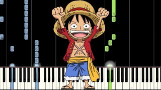 Video thumbnail of "One Piece - Overtaken (Piano Tutorial) [Synthesia]"