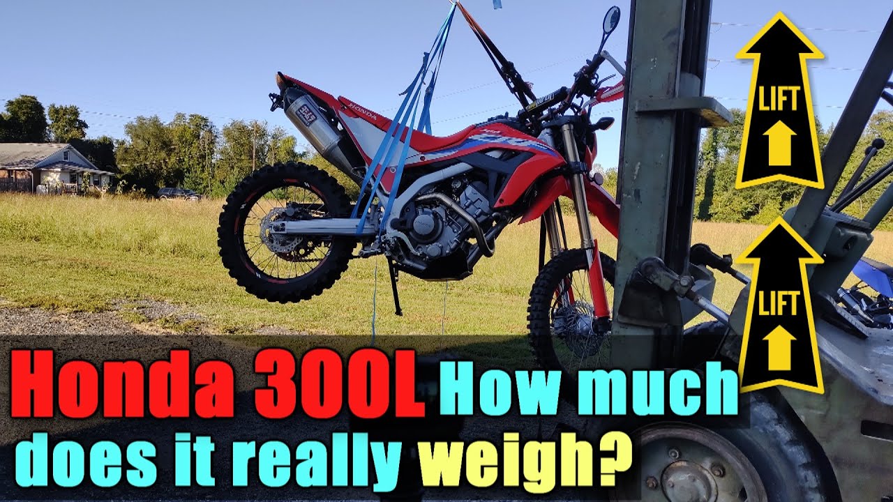Honda CRF300L How much does it really weigh? Does the weight of a Dual