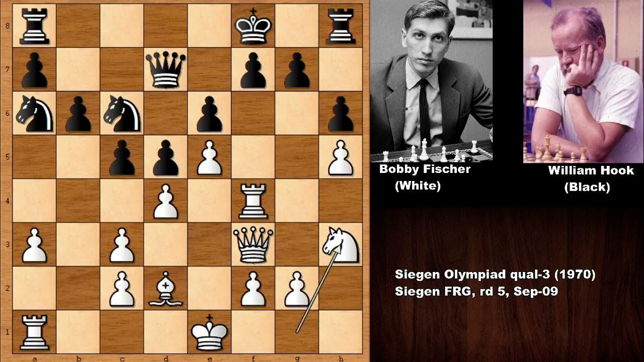 Bobby Fischer vs William Hook - Siegen Olympiad (1970) 