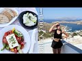 What i eat in a day in greece  best greek food in ios  santorini