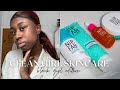 Clean Girl Skincare Morning Routine *black girl friendly* + mini vlog