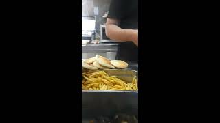 Street food 100fils/Famous Middle East Falafel wrap/ sandwich making/Middle east breakfast & dinner