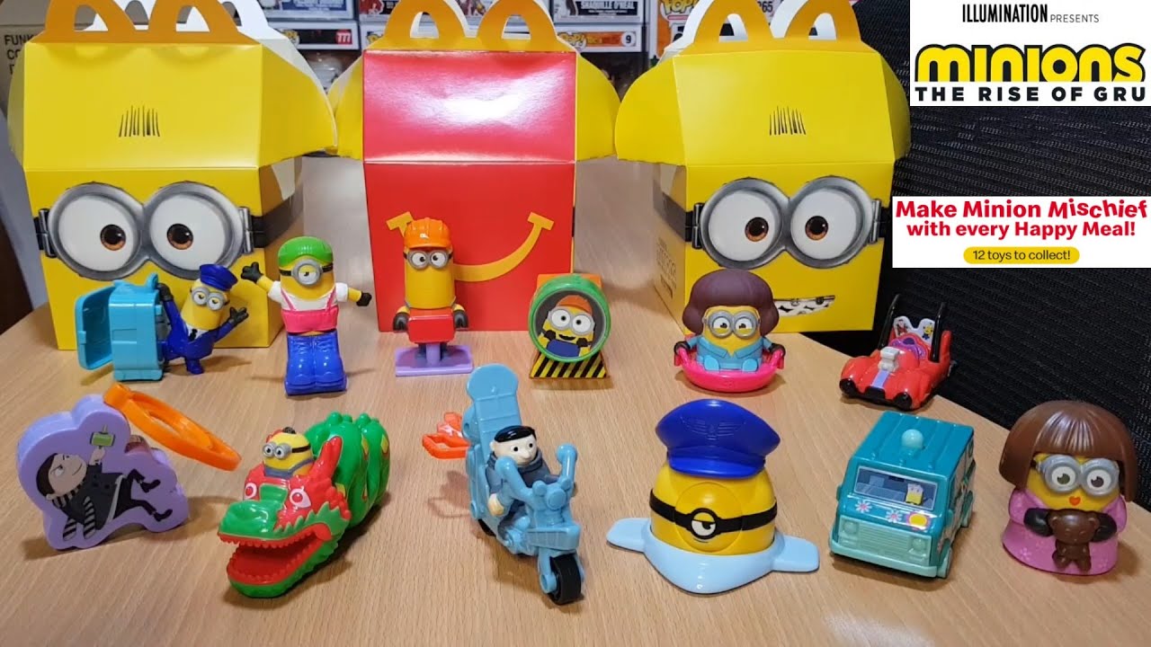 Mcdonald S Happy Meal Toys Minions The Rise Of Gru Youtube