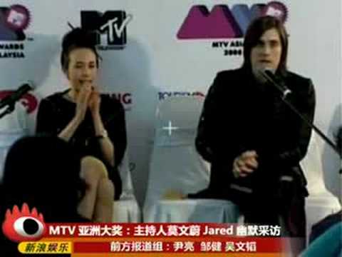 Jared Leto and Karen Mok mtvaa2008 interview