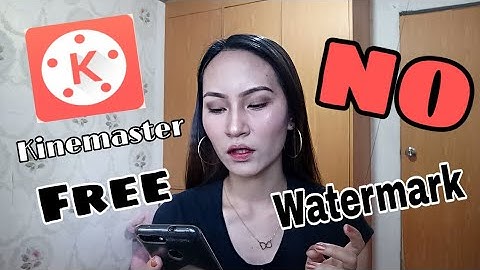 How to remove watermark in Kinemaster!