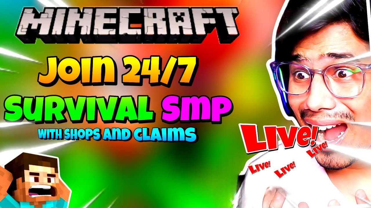Minecraft Live Join My Smp Bedrock+ Java Edition Cracked 24/7 Public ...