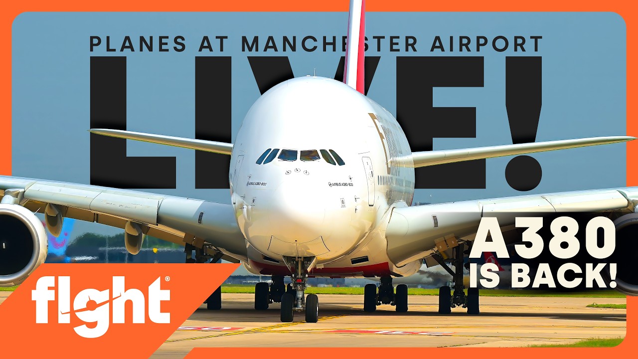 Giant Emirates A380 RETURNS & Morning Heavy Rush! 🧡 Manchester Airport LIVE