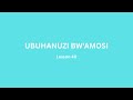 UBUHANUZI BW AMOSI 