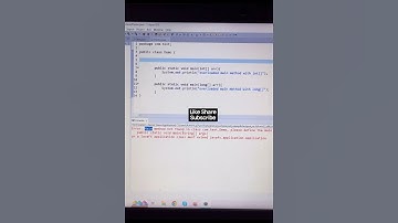Can we overload main method in java #shorts #viral #trending #overloading #java #quiz #interview