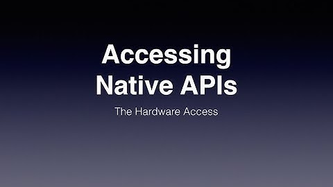 Accessing Native APIs in PhoneGap | PhoneGap Native APIs | PhoneGap