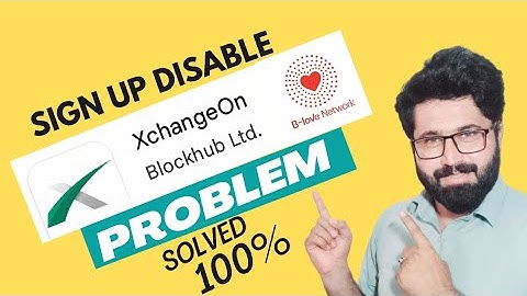 XchangeOn sign up disable | XchangeOn sign up disable problem #tricks #youtube