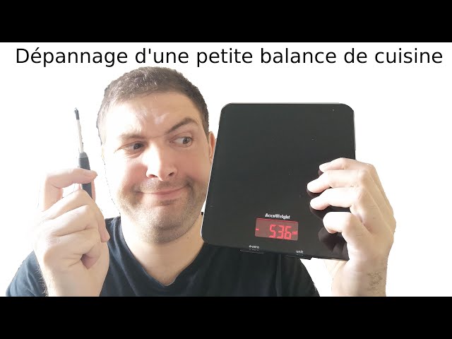 OPTISS NOIRE Balance de cuisine, Balance de cuisine