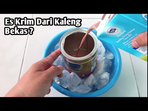 Cara Membuat Es Puter Kaleng HOW TO MAKE A VIRAL CANNED ICE CREAM ON TIKTOK - YouTube