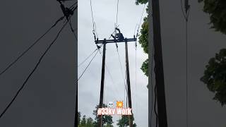 33.kv line work very dangerous ☠️💥Use all safety equipment during discharge before starting work .