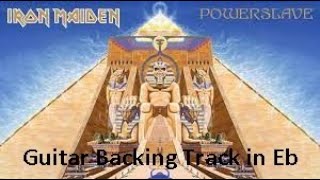Vignette de la vidéo "Iron Maiden - Powerslave (Guitar Backing Track) Eb Tuning"