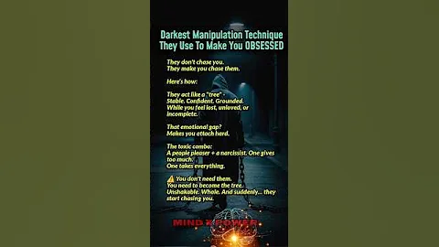 Darkest Manipulation technique to make anyone obsessed with you #darkpsychology #technique