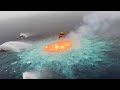 Подводный пожар в Мексиканском заливе | Горит трубопровод