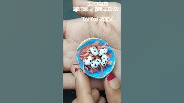 Mini Bird Nest with Eggs | Easy Clay Art DIY #shortsfeed #shortvideo #shorts #diy #trending