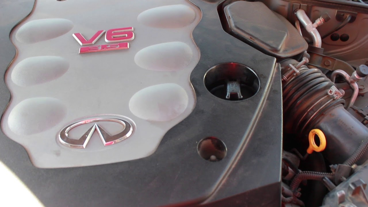 How to do an oil change on 2003 Infiniti g35 - YouTube