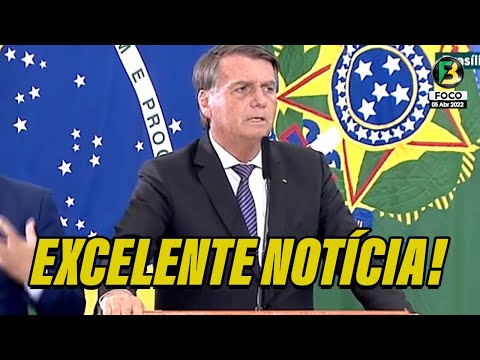AGORA! Bolsonaro traz excelente notícia para o Brasil e fala em tranquilidade