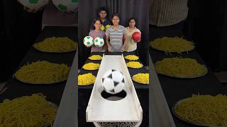 World's Hardest Football Goal? (Win Chow Mein!) 🍜#challenge #shorts