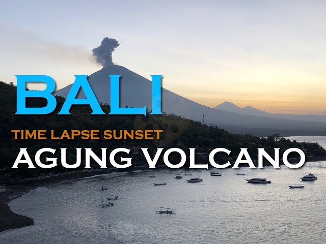 BALI I’ve been watching Sunset over AGUNG Volcano in Amed Indonesia class=