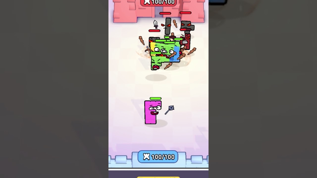 Merging Blocks to Beat Impossible Enemies!
