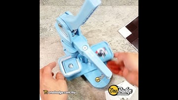 How To Make a Square Fridge Magnet 50mm x 50mm - Onebadge #squarefridgemagnet #squarebuttonbadge